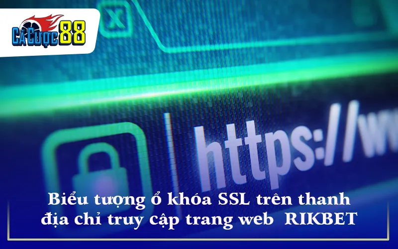 Biểu tượng ổ khóa SSL trên thanh địa chỉ truy cập trang web RIKBET